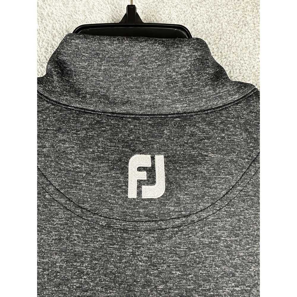 FootJoy Vest Mens Large Heather Yoke Half Zip Pullover Golf 4-Way Stretch 25322 - Picture 9 of 10